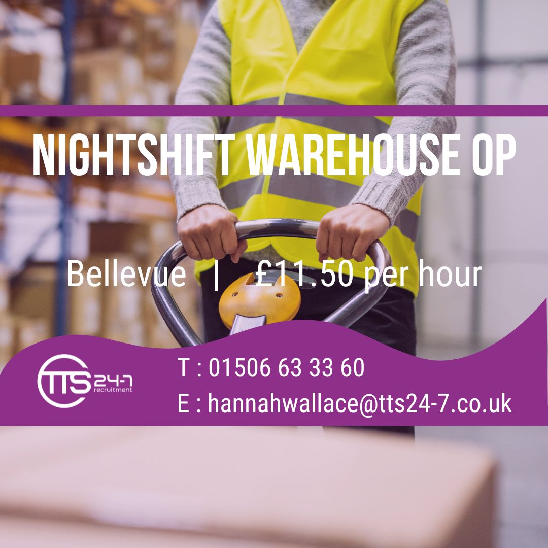 Warehouse Nightshift Operator TTS 247 Recruitment